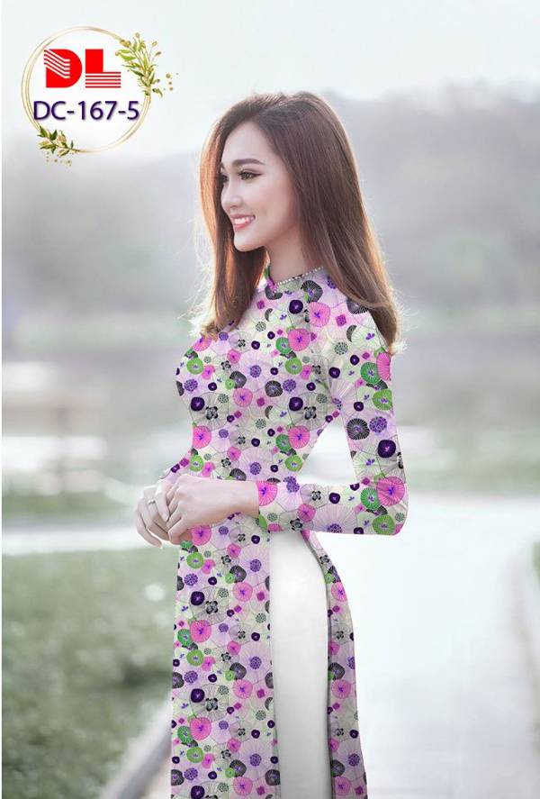 Vải Áo Dài Hoa Nhí Mới Ra AD DC167