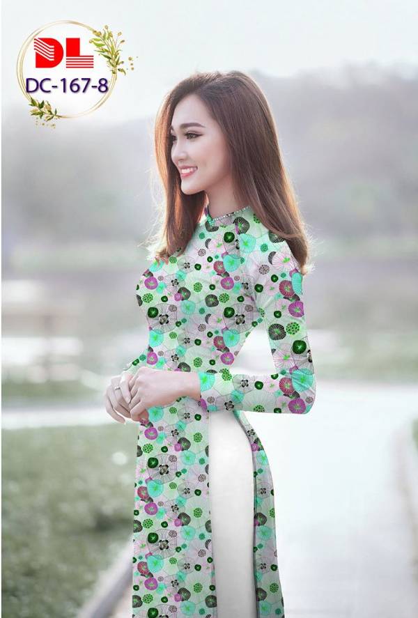 Vải Áo Dài Hoa Nhí Mới Ra AD DC167