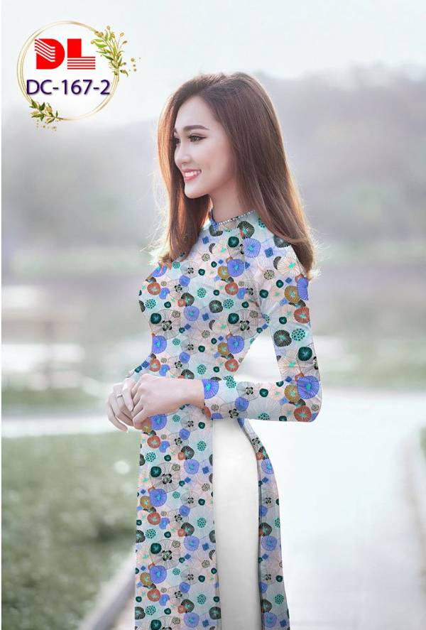 Vải Áo Dài Hoa Nhí Mới Ra AD DC167