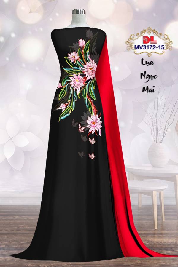Vải Áo Dài Hoa In 3D Vừa Ra AD MV3172 58 Vải Áo Dài Hoa In 3D Vừa Ra  AD MV3172
