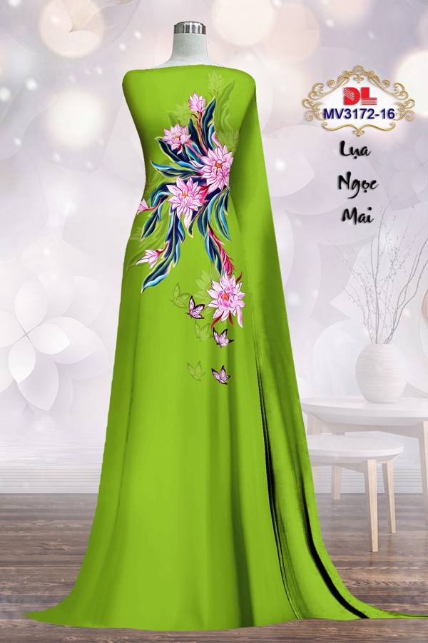 Vải Áo Dài Hoa In 3D Vừa Ra AD MV3172 59 Vải Áo Dài Hoa In 3D Vừa Ra  AD MV3172