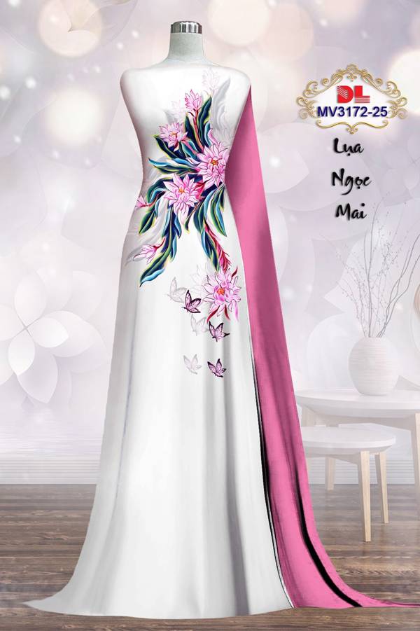 Vải Áo Dài Hoa In 3D Vừa Ra AD MV3172 61 Vải Áo Dài Hoa In 3D Vừa Ra  AD MV3172