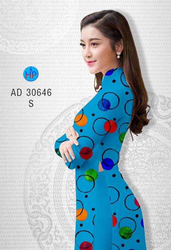 Vải Áo Dài Hoa Văn Tròn Mới Ra AD 30646 37 Vải Áo Dài Hoa Văn Tròn Mới Ra AD 30646