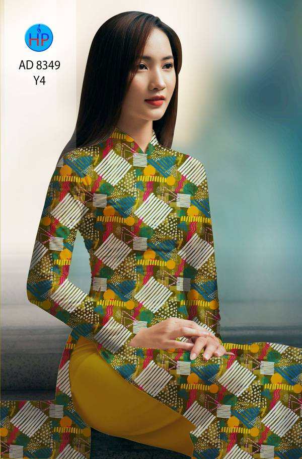 Vải Áo Dài Hoa Văn Độc Đáo AD 8349 42 Vải Áo Dài Hoa Văn Độc Đáo AD 8349