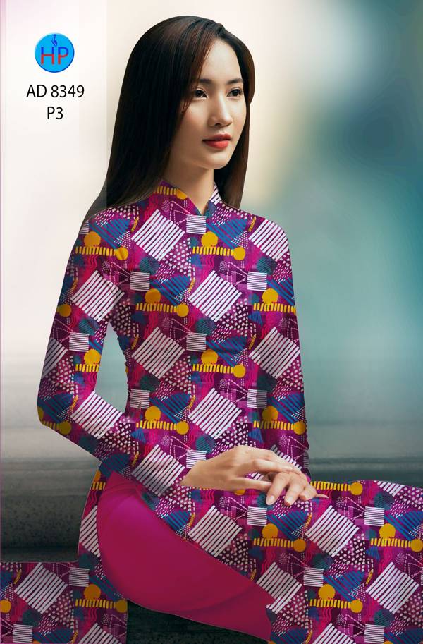 Vải Áo Dài Hoa Văn Độc Đáo AD 8349 43 Vải Áo Dài Hoa Văn Độc Đáo AD 8349