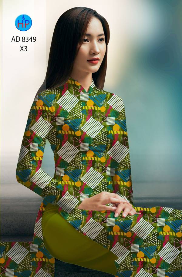 Vải Áo Dài Hoa Văn Độc Đáo AD 8349 46 Vải Áo Dài Hoa Văn Độc Đáo AD 8349