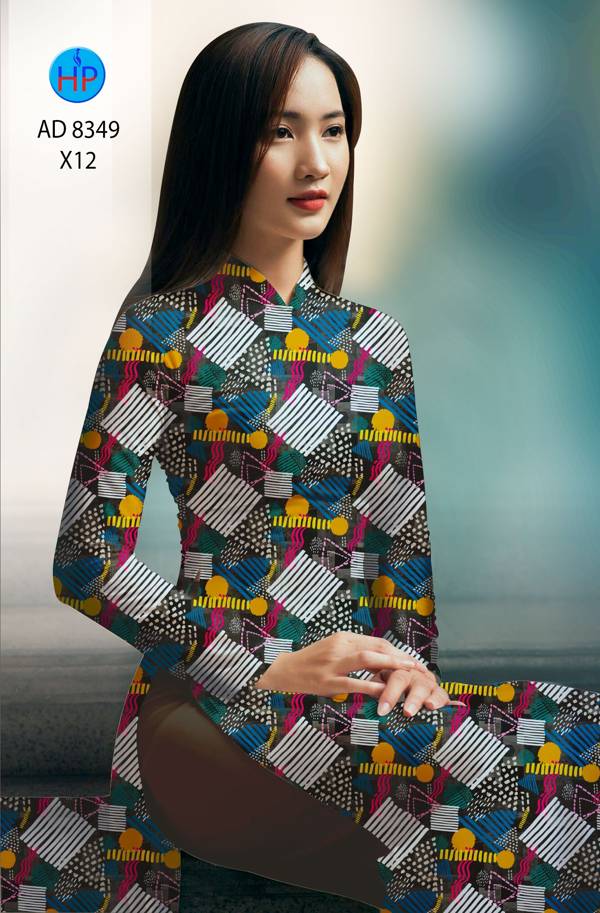 Vải Áo Dài Hoa Văn Độc Đáo AD 8349 51 Vải Áo Dài Hoa Văn Độc Đáo AD 8349