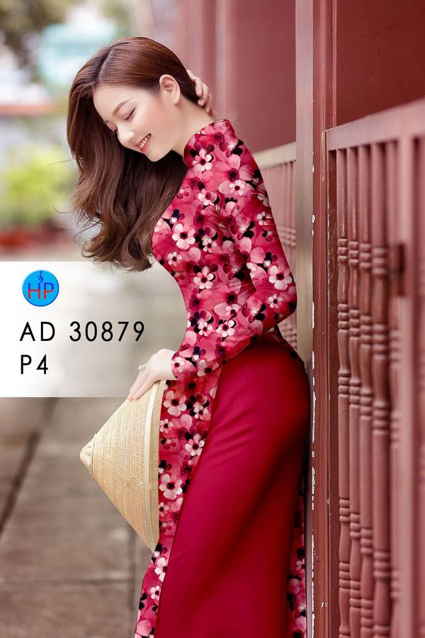 Vải Áo Dài Hoa Đều Mới Ra AD 30879 38 Vải Áo Dài Hoa Đều Mới Ra AD 30879