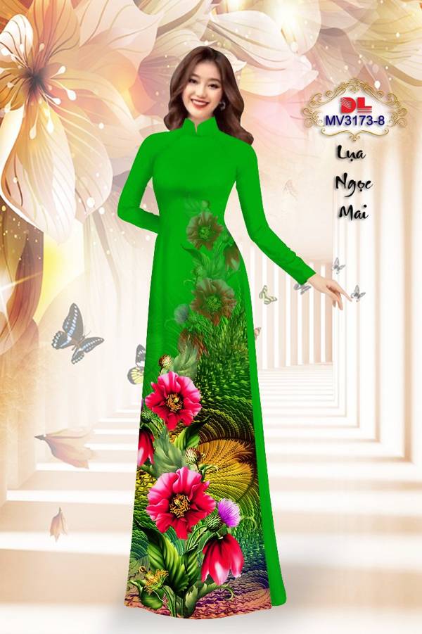 Vải Áo Dài Hoa In 3D Vừa Ra AD MV3173 41 Vải Áo Dài Hoa In 3D Vừa Ra  AD MV3173