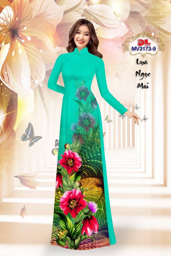 Vải Áo Dài Hoa In 3D Vừa Ra AD MV3173 42 Vải Áo Dài Hoa In 3D Vừa Ra  AD MV3173