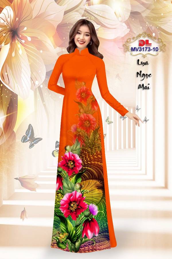 Vải Áo Dài Hoa In 3D Vừa Ra AD MV3173 43 Vải Áo Dài Hoa In 3D Vừa Ra  AD MV3173