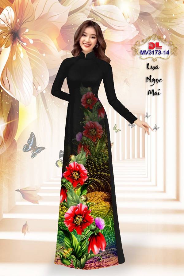 Vải Áo Dài Hoa In 3D Vừa Ra AD MV3173 47 Vải Áo Dài Hoa In 3D Vừa Ra  AD MV3173