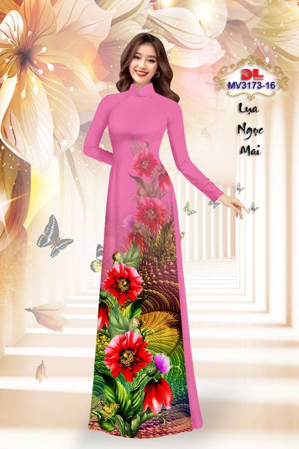 Vải Áo Dài Hoa In 3D Vừa Ra AD MV3173 49 Vải Áo Dài Hoa In 3D Vừa Ra  AD MV3173