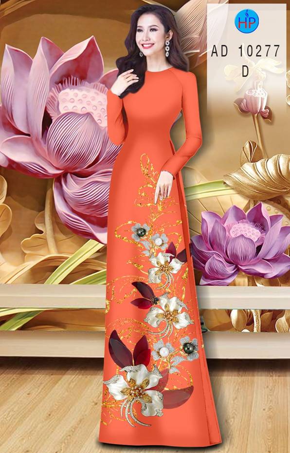 Vải Áo Dài Hoa In 3D Thiết Kế 2021 AD 10277 39 Vải Áo Dài Hoa In 3D Thiết Kế 2021 AD 10277