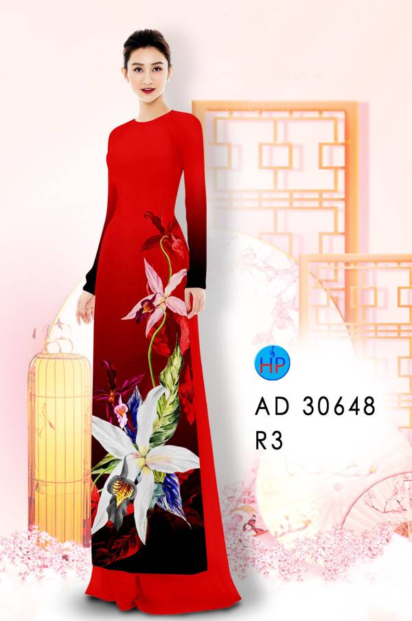 Vải Áo Dài Hoa Ly Thiết Kế 2021 AD 30648 37 Vải Áo Dài Hoa Ly Thiết Kế 2021 AD 30648