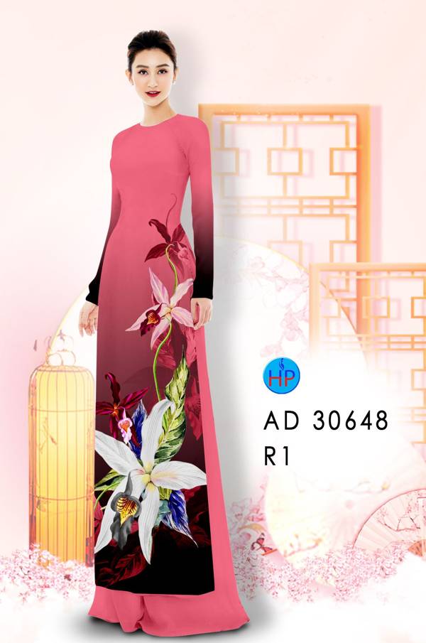 Vải Áo Dài Hoa Ly Thiết Kế 2021 AD 30648 39 Vải Áo Dài Hoa Ly Thiết Kế 2021 AD 30648