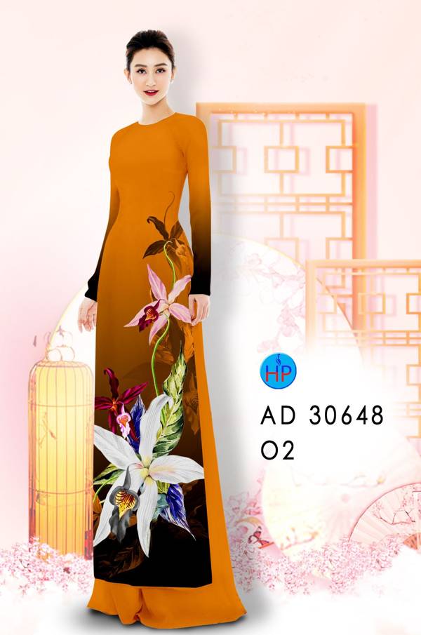 Vải Áo Dài Hoa Ly Thiết Kế 2021 AD 30648 41 Vải Áo Dài Hoa Ly Thiết Kế 2021 AD 30648