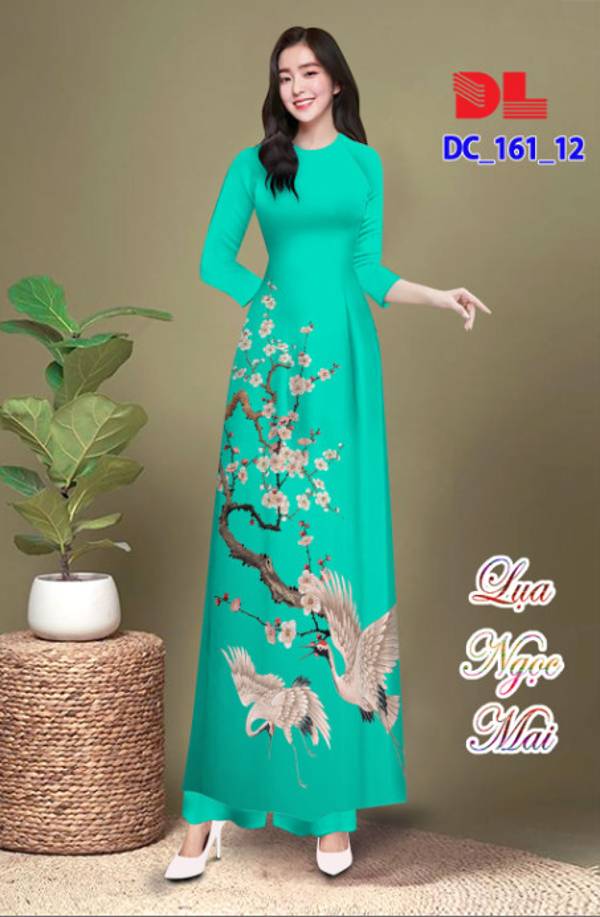 Vải Áo Dài Chim Hạc Vừa Ra AD DC161 37 Vải Áo Dài Chim Hạc Vừa Ra  AD DC161