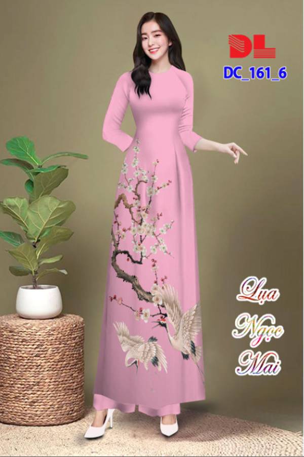 Vải Áo Dài Chim Hạc Vừa Ra AD DC161 36 Vải Áo Dài Chim Hạc Vừa Ra  AD DC161