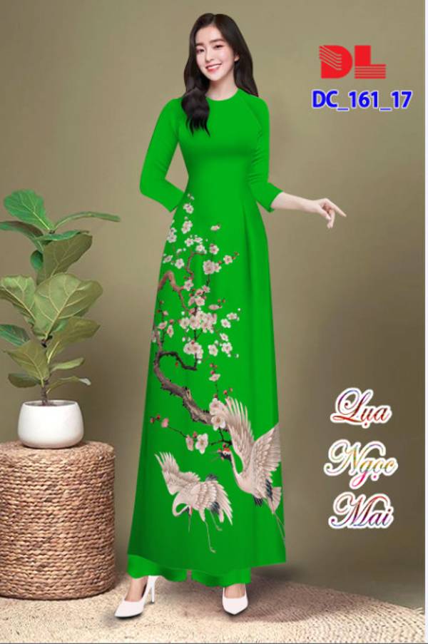 Vải Áo Dài Chim Hạc Vừa Ra AD DC161 41 Vải Áo Dài Chim Hạc Vừa Ra  AD DC161