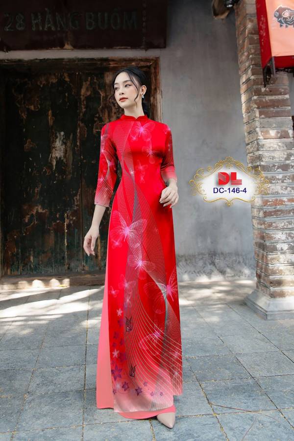 Vải Áo Dài Hoa Văn Độc Đáo AD DC146 25 Vải Áo Dài Hoa Văn Độc Đáo AD DC146