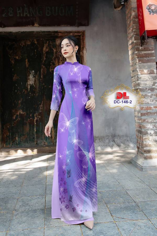 Vải Áo Dài Hoa Văn Độc Đáo AD DC146 28 Vải Áo Dài Hoa Văn Độc Đáo AD DC146