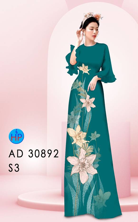 Vải Áo Dài Hoa In 3D Vừa Ra AD 30892 39 Vải Áo Dài Hoa In 3D Vừa Ra  AD 30892