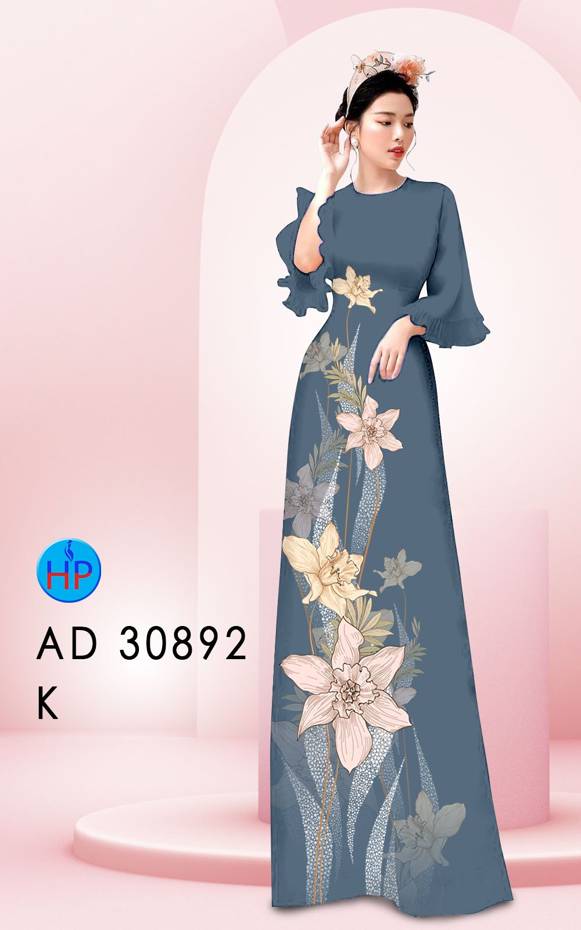 Vải Áo Dài Hoa In 3D Vừa Ra AD 30892 42 Vải Áo Dài Hoa In 3D Vừa Ra  AD 30892