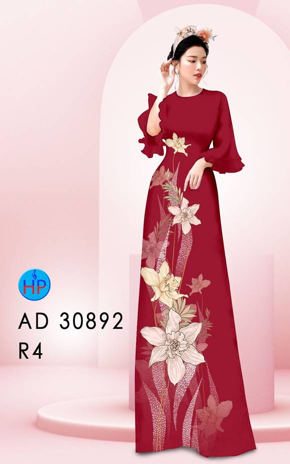 Vải Áo Dài Hoa In 3D Vừa Ra AD 30892 46 Vải Áo Dài Hoa In 3D Vừa Ra  AD 30892