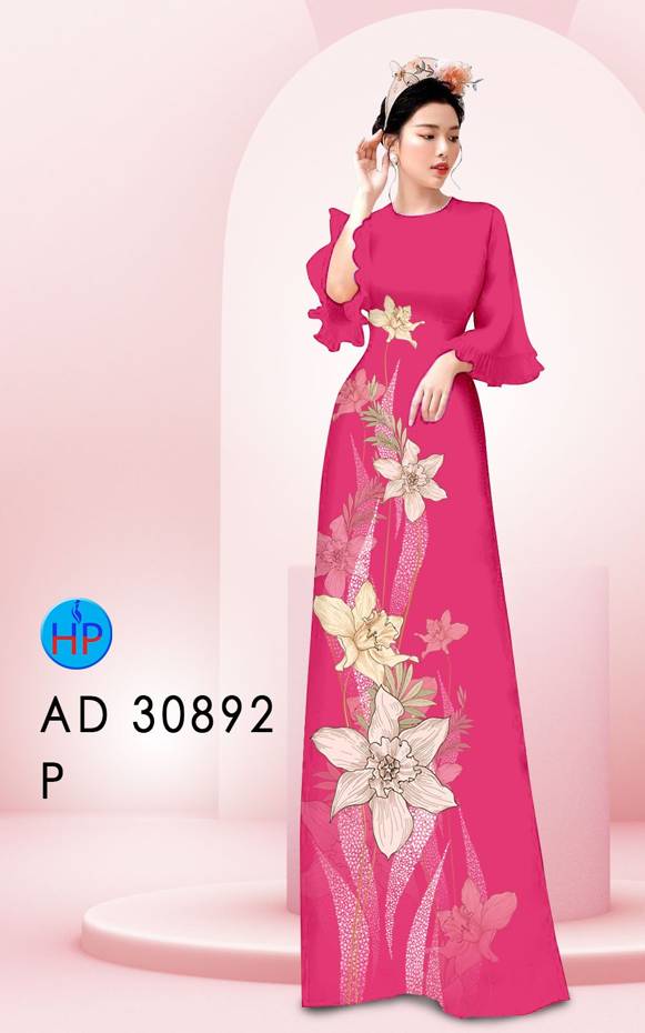 Vải Áo Dài Hoa In 3D Vừa Ra AD 30892 52 Vải Áo Dài Hoa In 3D Vừa Ra  AD 30892