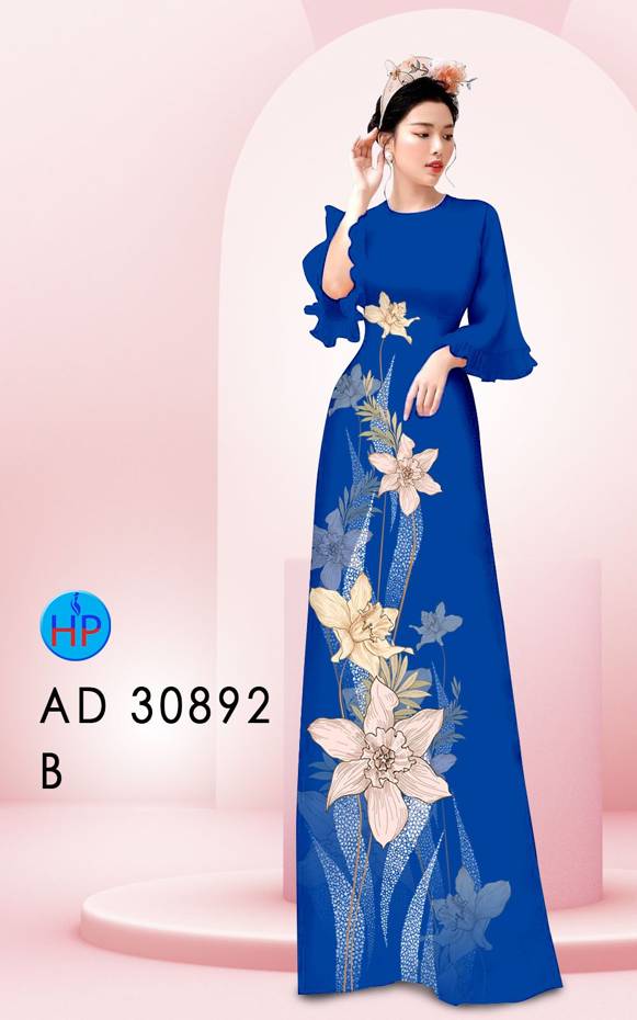 Vải Áo Dài Hoa In 3D Vừa Ra AD 30892 50 Vải Áo Dài Hoa In 3D Vừa Ra  AD 30892