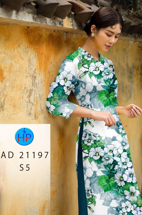Vải Áo Dài Hoa In 3D Vừa Ra AD 21197 38 Vải Áo Dài Hoa In 3D Vừa Ra  AD 21197