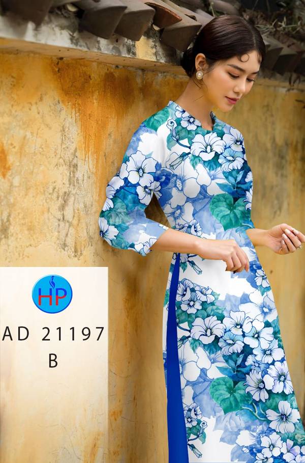 Vải Áo Dài Hoa In 3D Vừa Ra AD 21197 40 Vải Áo Dài Hoa In 3D Vừa Ra  AD 21197