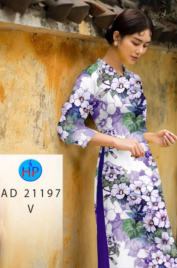Vải Áo Dài Hoa In 3D Vừa Ra AD 21197 41 Vải Áo Dài Hoa In 3D Vừa Ra  AD 21197