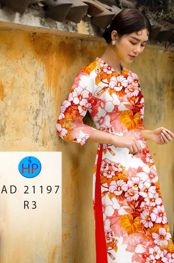 Vải Áo Dài Hoa In 3D Vừa Ra AD 21197 42 Vải Áo Dài Hoa In 3D Vừa Ra  AD 21197