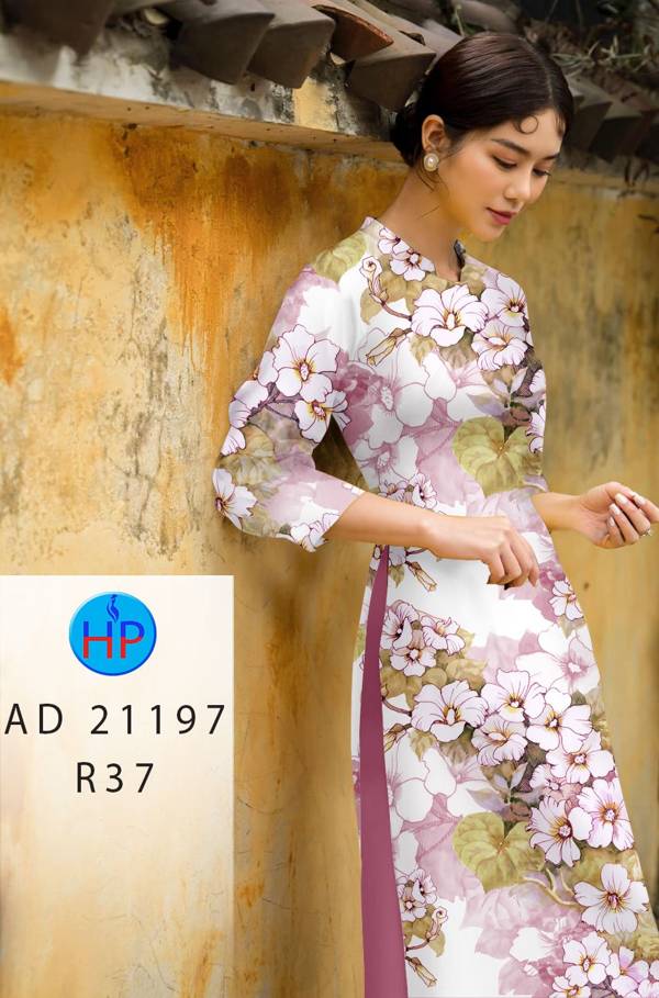 Vải Áo Dài Hoa In 3D Vừa Ra AD 21197 44 Vải Áo Dài Hoa In 3D Vừa Ra  AD 21197