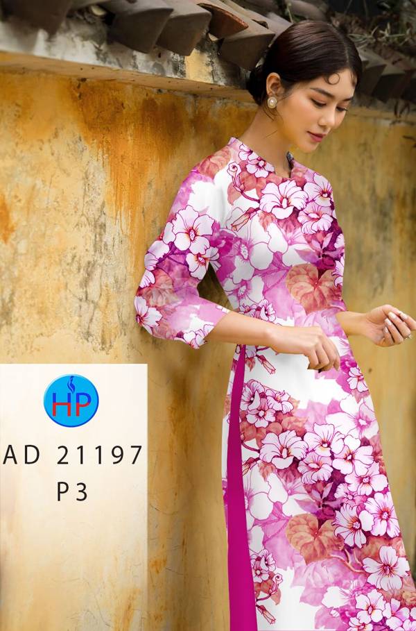 Vải Áo Dài Hoa In 3D Vừa Ra AD 21197 43 Vải Áo Dài Hoa In 3D Vừa Ra  AD 21197