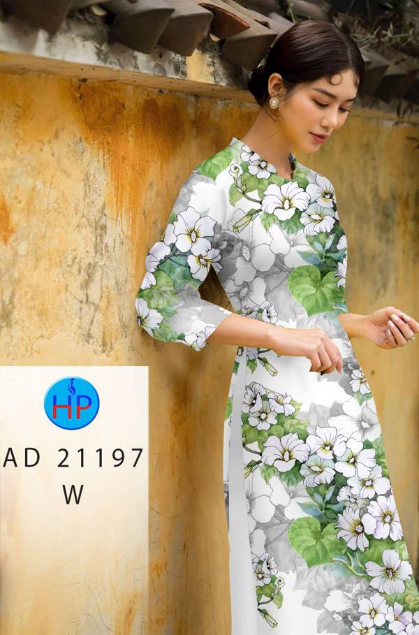 Vải Áo Dài Hoa In 3D Vừa Ra AD 21197 47 Vải Áo Dài Hoa In 3D Vừa Ra  AD 21197