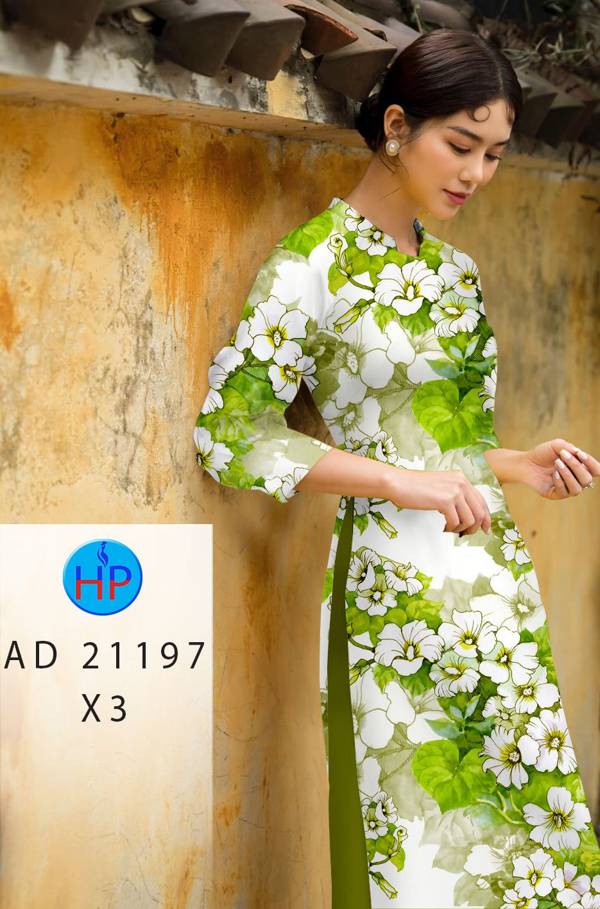Vải Áo Dài Hoa In 3D Vừa Ra AD 21197 50 Vải Áo Dài Hoa In 3D Vừa Ra  AD 21197