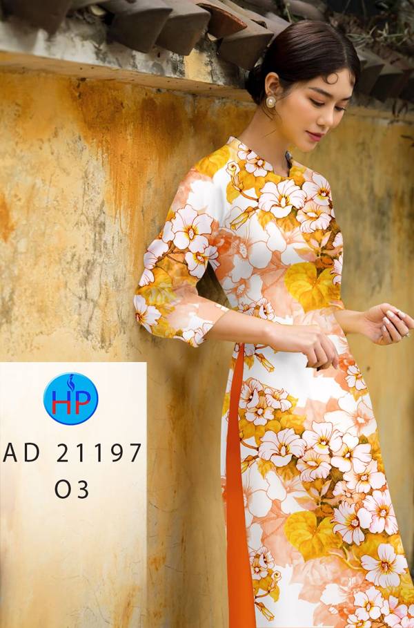Vải Áo Dài Hoa In 3D Vừa Ra AD 21197 51 Vải Áo Dài Hoa In 3D Vừa Ra  AD 21197