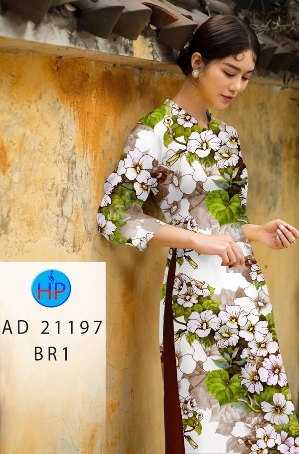 Vải Áo Dài Hoa In 3D Vừa Ra AD 21197 52 Vải Áo Dài Hoa In 3D Vừa Ra  AD 21197