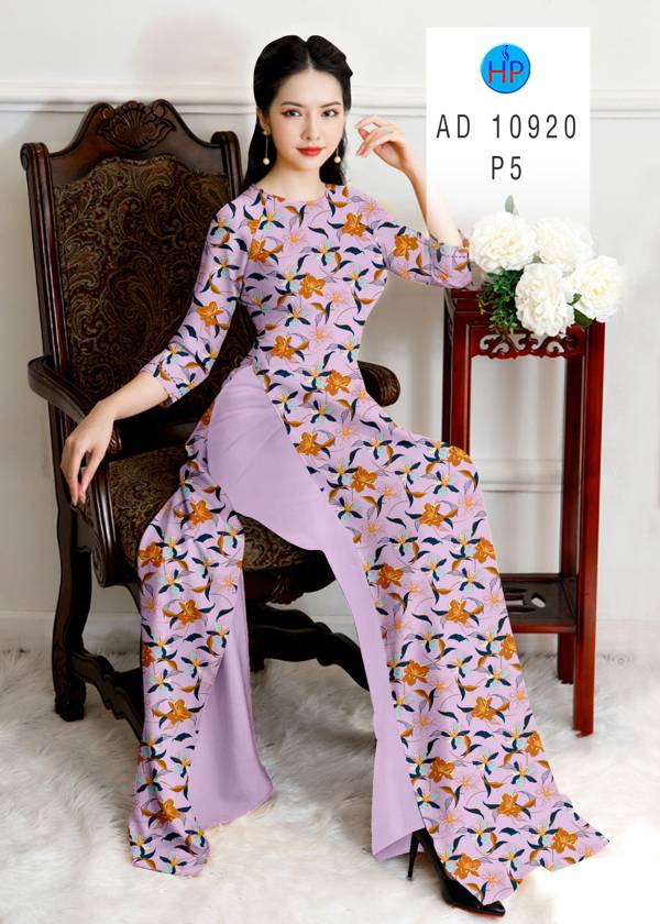 Vải Áo Dài Hoa Đều Thiết Kế 2021 AD 10920 40 Vải Áo Dài Hoa Đều Thiết Kế 2021 AD 10920
