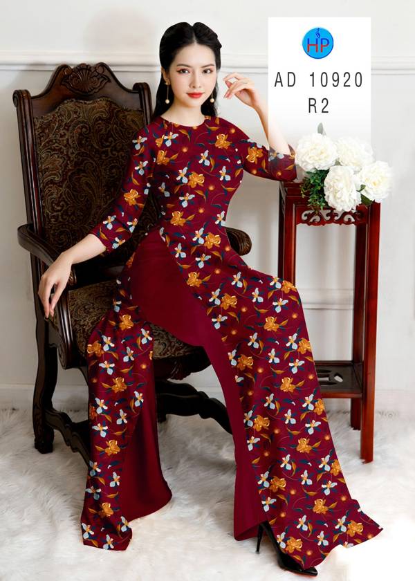 Vải Áo Dài Hoa Đều Thiết Kế 2021 AD 10920 41 Vải Áo Dài Hoa Đều Thiết Kế 2021 AD 10920