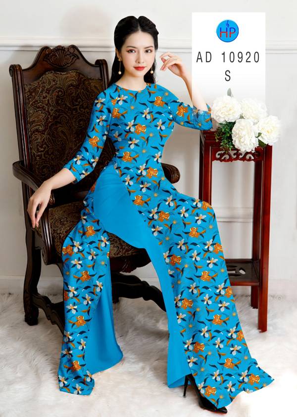 Vải Áo Dài Hoa Đều Thiết Kế 2021 AD 10920 44 Vải Áo Dài Hoa Đều Thiết Kế 2021 AD 10920