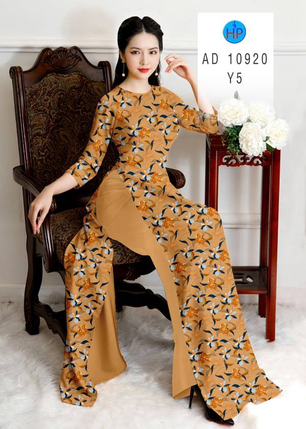 Vải Áo Dài Hoa Đều Thiết Kế 2021 AD 10920 45 Vải Áo Dài Hoa Đều Thiết Kế 2021 AD 10920