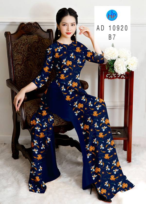 Vải Áo Dài Hoa Đều Thiết Kế 2021 AD 10920 49 Vải Áo Dài Hoa Đều Thiết Kế 2021 AD 10920