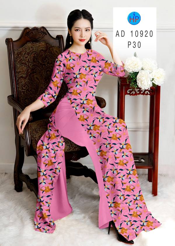 Vải Áo Dài Hoa Đều Thiết Kế 2021 AD 10920 50 Vải Áo Dài Hoa Đều Thiết Kế 2021 AD 10920