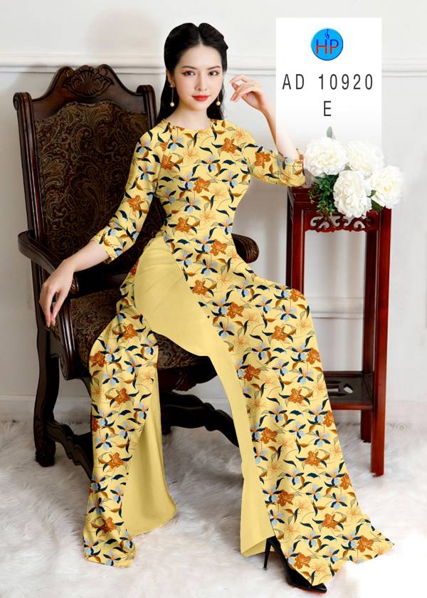 Vải Áo Dài Hoa Đều Thiết Kế 2021 AD 10920 52 Vải Áo Dài Hoa Đều Thiết Kế 2021 AD 10920