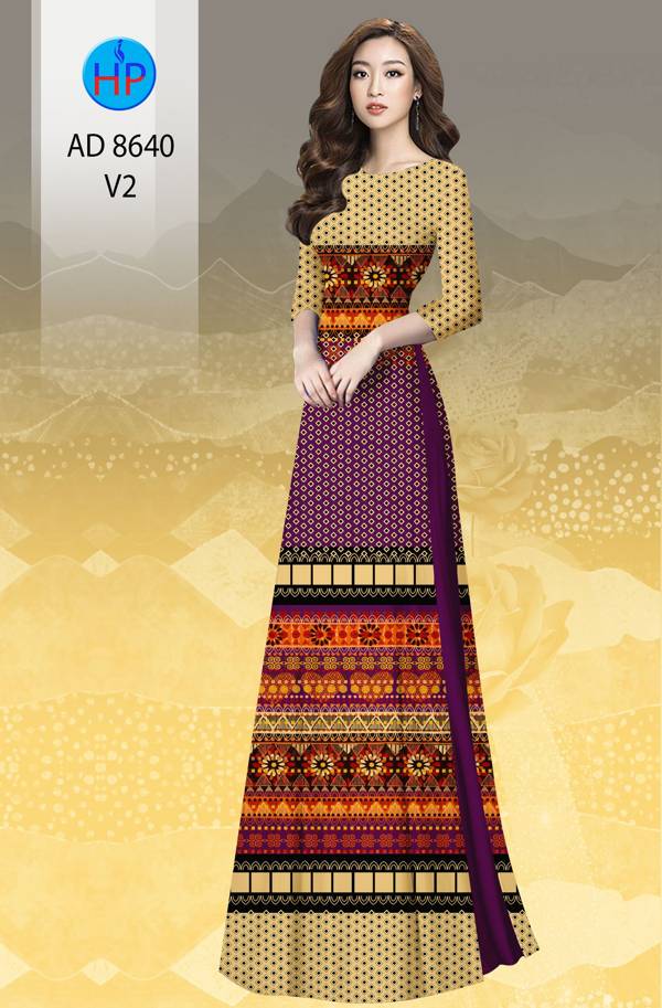 Vải Áo Dài Hoa Văn Độc Đáo AD 8640 43 Vải Áo Dài Hoa Văn Độc Đáo AD 8640