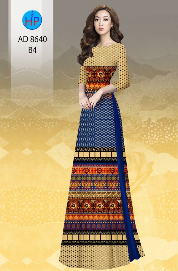 Vải Áo Dài Hoa Văn Độc Đáo AD 8640 46 Vải Áo Dài Hoa Văn Độc Đáo AD 8640